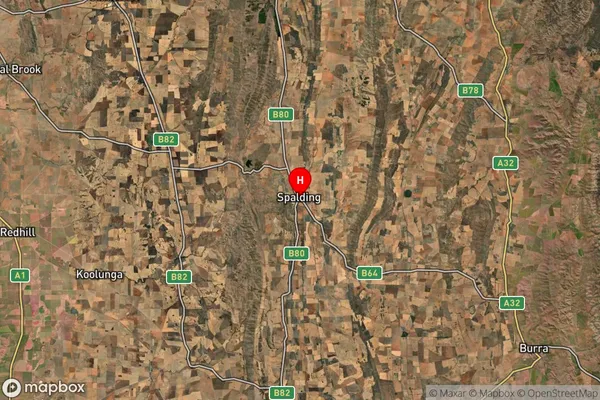 Spalding,South Australia Satellite Map