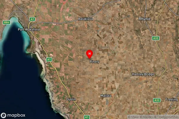 Pinery,South Australia Satellite Map