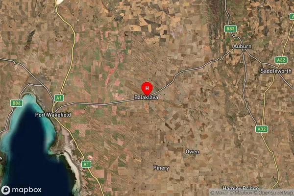 Balaklava,South Australia Satellite Map