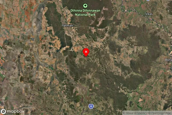 Yetman,New South Wales Satellite Map