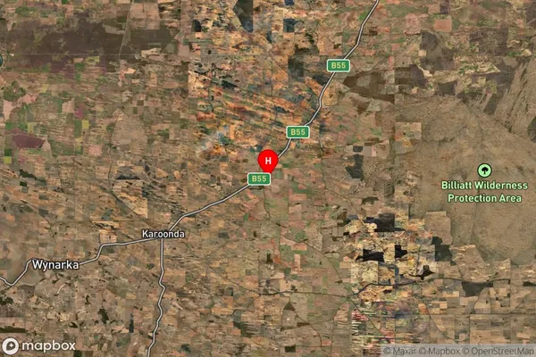 Borrika,South Australia Satellite Map