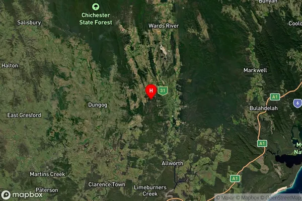 Nooroo,New South Wales Satellite Map