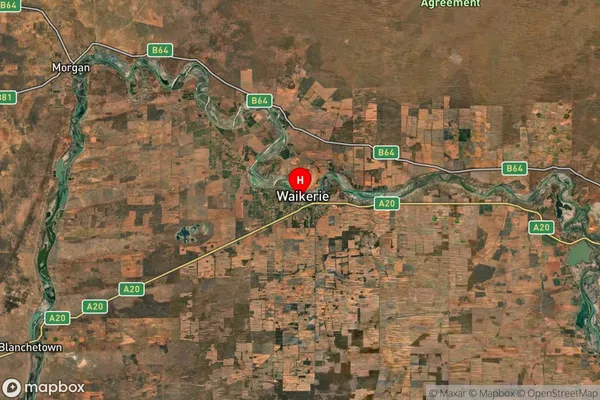 Waikerie,South Australia Satellite Map