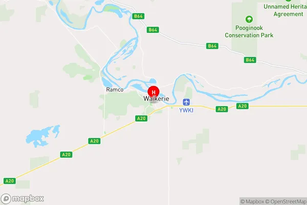 Waikerie,South Australia Area Map