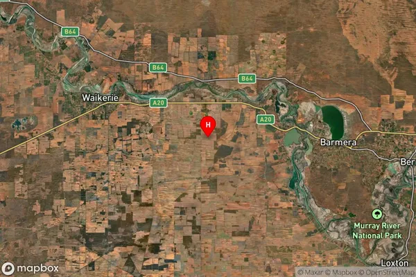 Woolpunda,South Australia Satellite Map