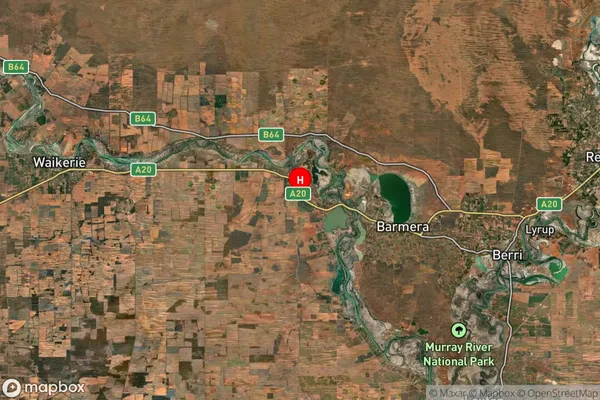 Kingston On Murray,South Australia Satellite Map