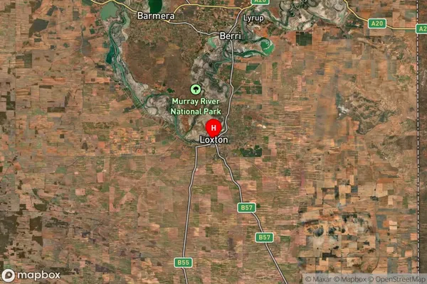 Loxton,South Australia Satellite Map