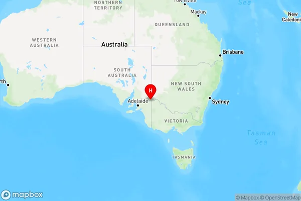 Mundic Creek,South Australia Region Map