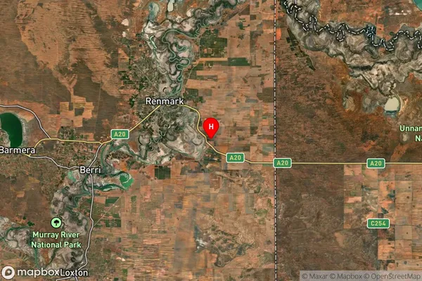 Wonuarra,South Australia Satellite Map