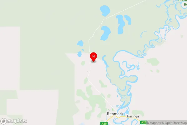 Chaffey,South Australia Area Map