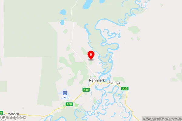 Renmark North,South Australia Area Map