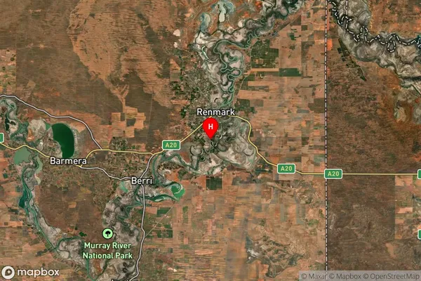 Renmark South,South Australia Satellite Map