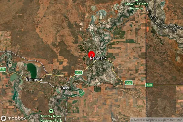 Renmark West,South Australia Satellite Map
