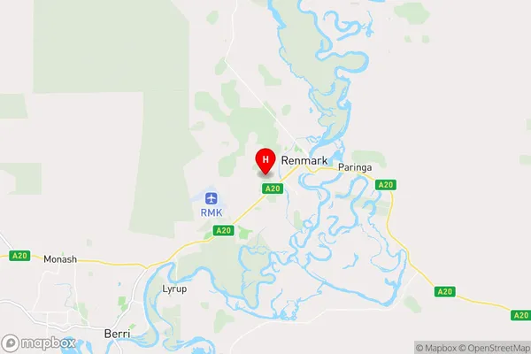 Renmark West,South Australia Area Map