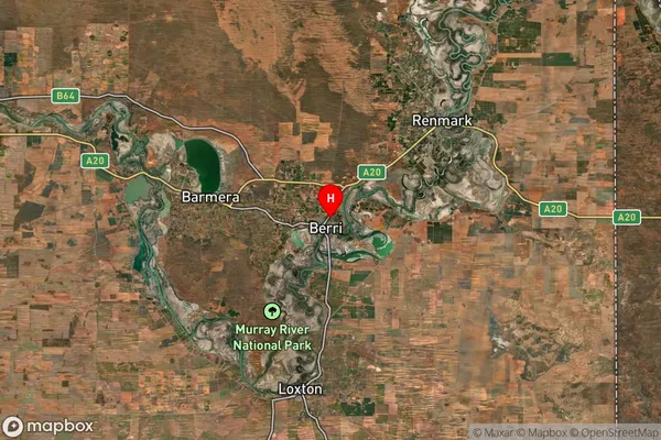 Berri,South Australia Satellite Map