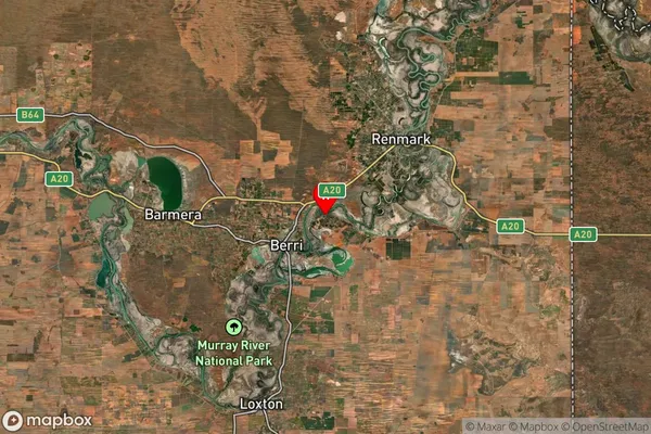 Lyrup,South Australia Satellite Map