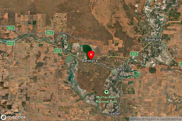 Barmera,South Australia Satellite Map