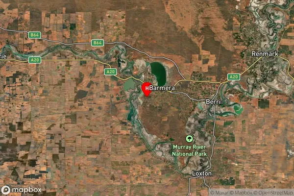 Loveday,South Australia Satellite Map