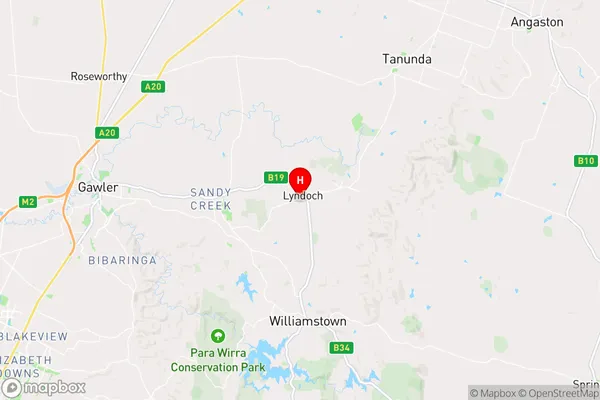 Lyndoch,South Australia Area Map