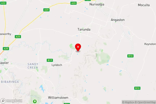 Rowland Flat,South Australia Area Map