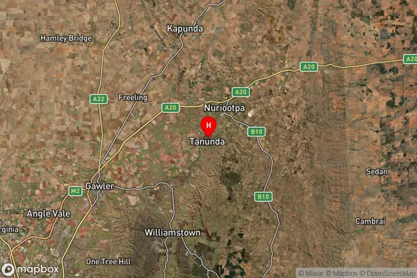 Tanunda,South Australia Satellite Map