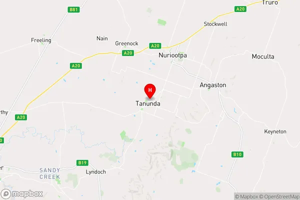 Tanunda,South Australia Area Map