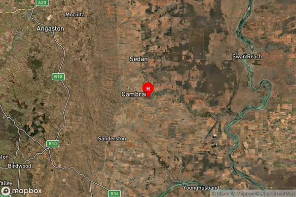 Cambrai,South Australia Satellite Map
