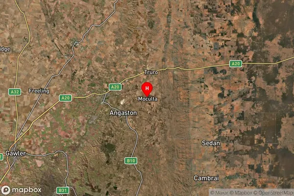 Moculta,South Australia Satellite Map