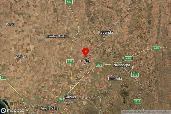 Freeling,South Australia Satellite Map