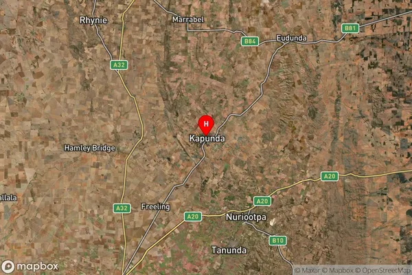 Kapunda,South Australia Satellite Map