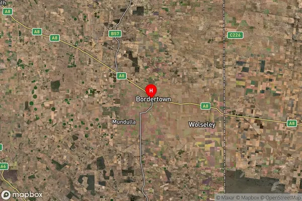 Bordertown,South Australia Satellite Map