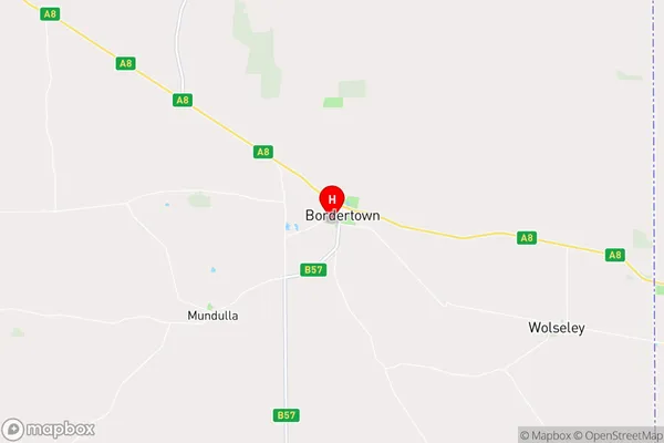 Bordertown,South Australia Area Map