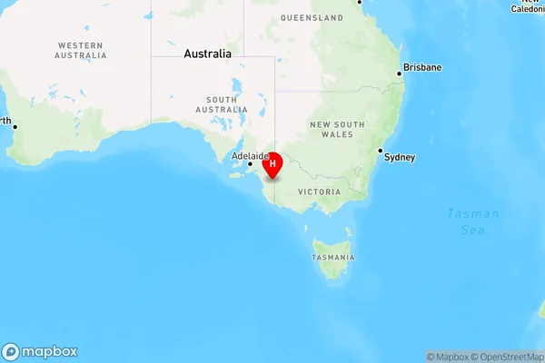 Bordertown,South Australia Region Map