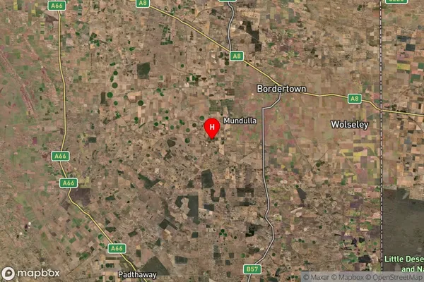 Mundulla,South Australia Satellite Map