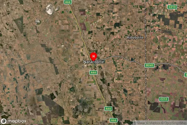 Naracoorte,South Australia Satellite Map