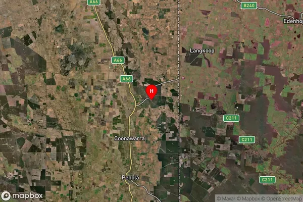 Comaum,South Australia Satellite Map