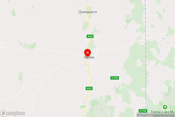 Penola,South Australia Area Map