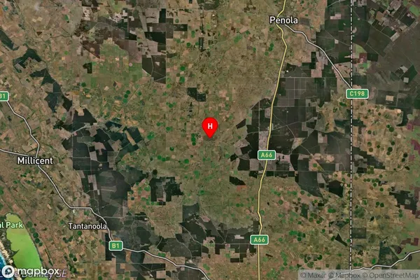 Kalangadoo,South Australia Satellite Map