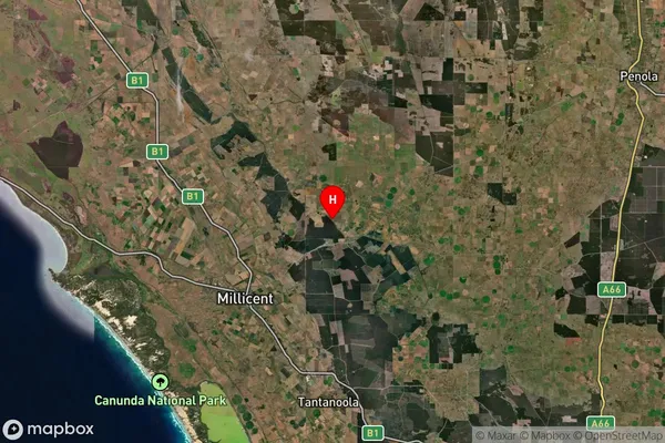 Mount Burr,South Australia Satellite Map