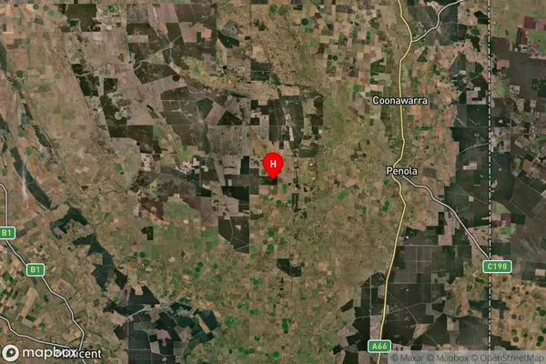 Wattle Range East,South Australia Satellite Map