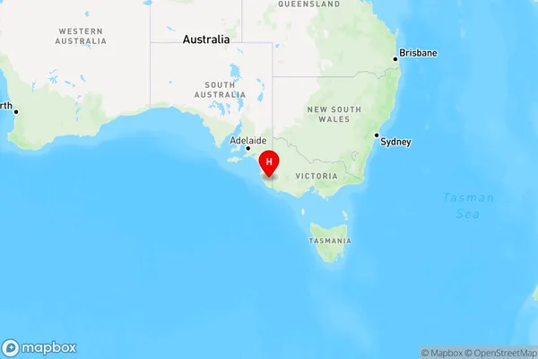 Wattle Range East,South Australia Region Map