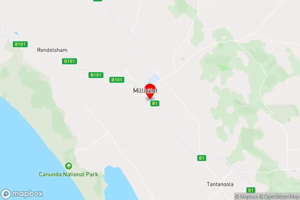 Millicent,South Australia Area Map