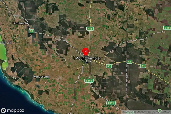 Mount Gambier,South Australia Satellite Map