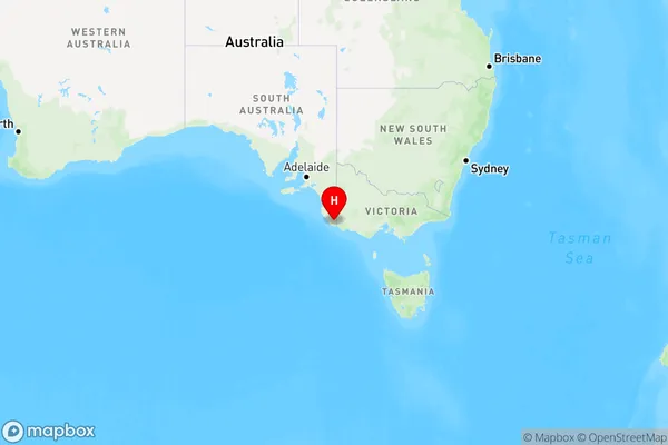 Mount Gambier Dc,South Australia Region Map