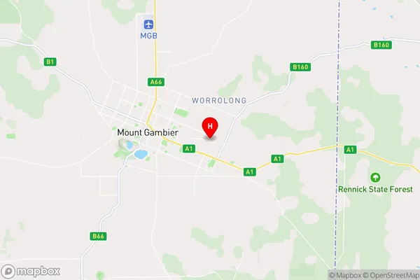 Glenburnie,South Australia Area Map