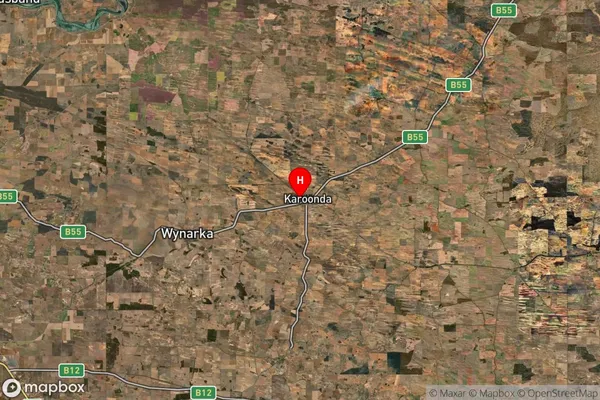 Karoonda,South Australia Satellite Map