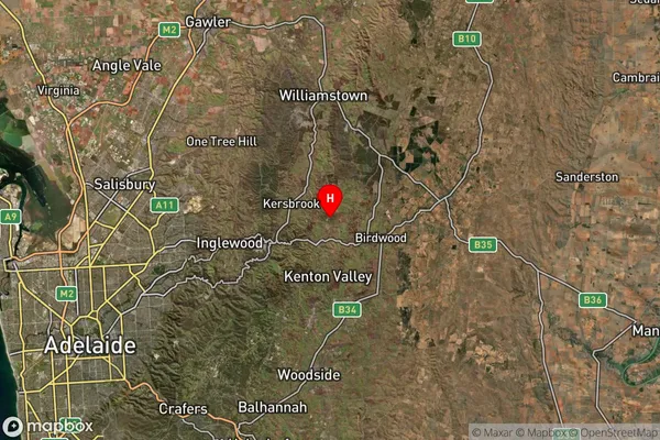 Forreston,South Australia Satellite Map