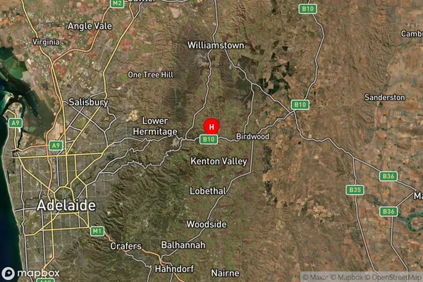 Gumeracha,South Australia Satellite Map