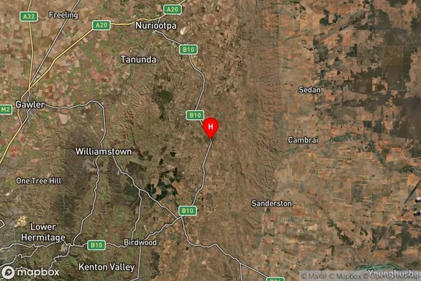 Eden Valley,South Australia Satellite Map