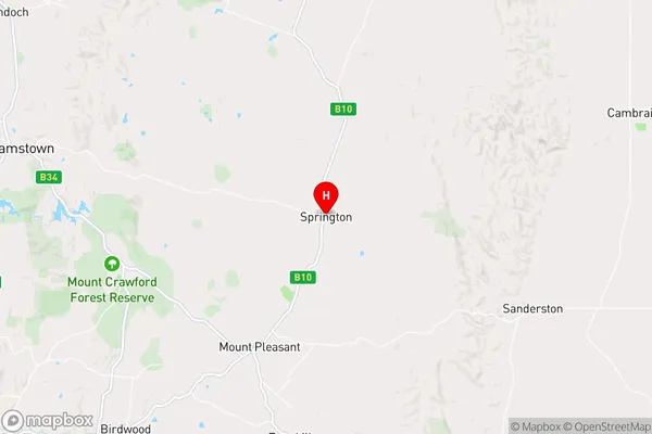 Springton,South Australia Area Map